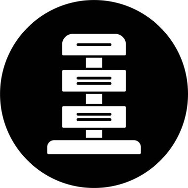 Açık hava reklam afişi Mupi 'nin basit doğrusal çizimi 