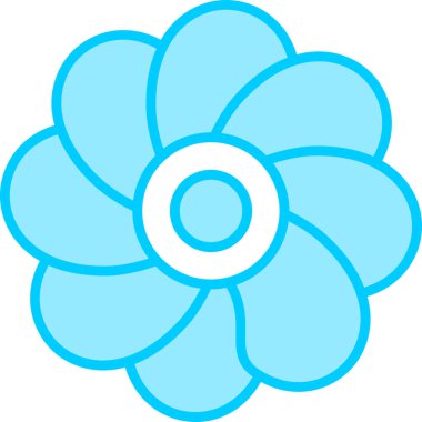 Oleander çiçeği. Web simgesi basit illüstrasyon 