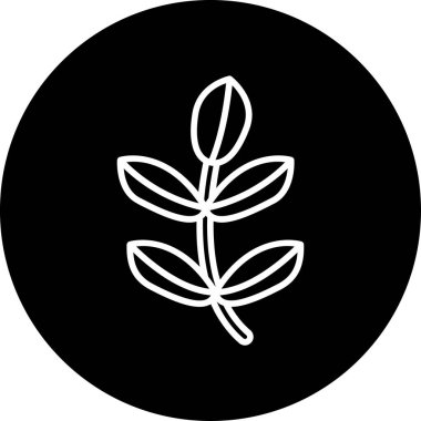 Bitki. Web simgesi basit illüstrasyon 