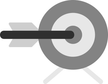 Basit hedef vektör illüstrasyonu