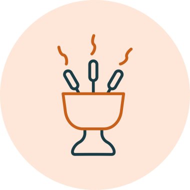 Tütsü Modern Simgesi, Vektör İllüstrasyonu 