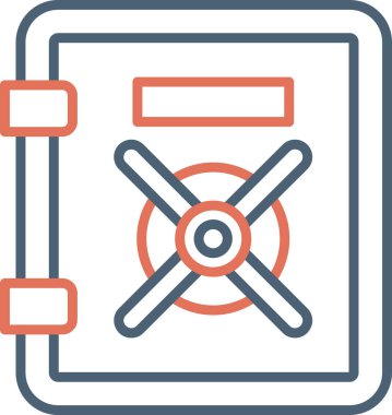 Güvenli Kutu. Web simgesi basit illüstrasyon