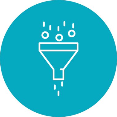 filtre ağ simgesi vektör illüstrasyonu