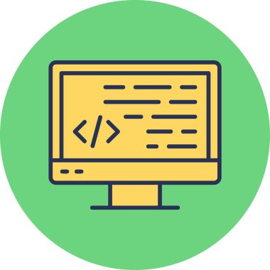 Web simgesi programlaması basit illüstrasyon