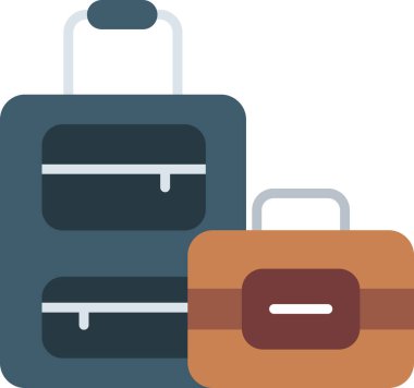 Bagaj web simgesi vektör illüstrasyonu