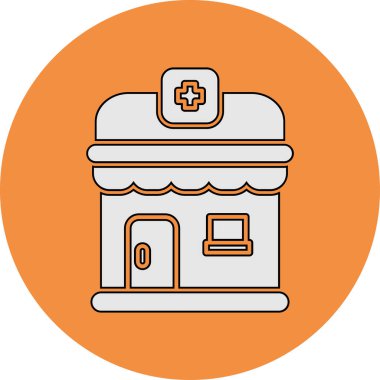 vector illustration of pharmacy icon