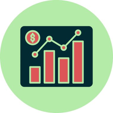 Piyasa. Web simgesi basit illüstrasyon