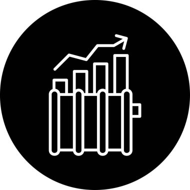 ticari finans büyüme ikonu vektörü