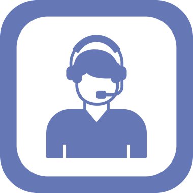 Çağrı merkezi. Basit simge vektörü