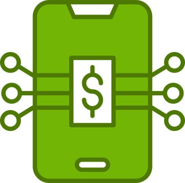 Dijital simge. Web tasarımı için özet çizim vektörü