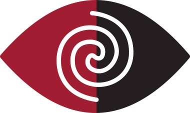 Hipnoz. Web simgesi vektör illüstrasyonu