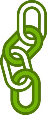 Zincir. Web simgesi basit illüstrasyon