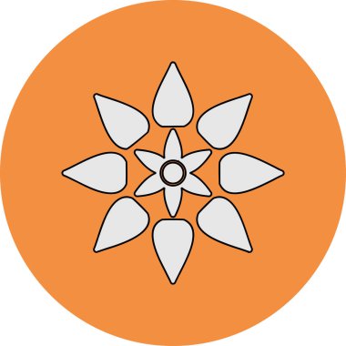 bitki çiçeği web simgesi basit vektör 