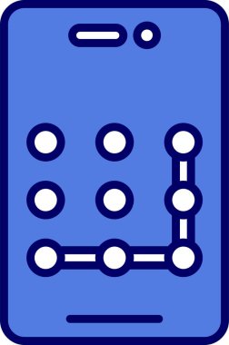 Desen Kilit simgesi vektör çizimi