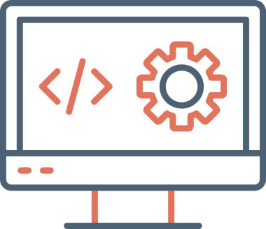 Hesaplanıyor. Web simgesi vektör illüstrasyonu