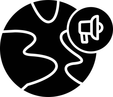 Küresel iletişim vektör çizim 