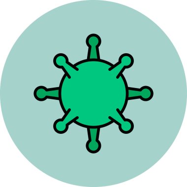 Basit HIV simgesi vektör illüstrasyonu