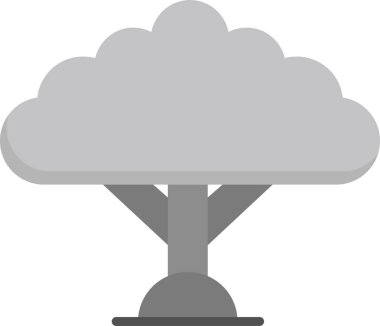 Ağaç. Web simgesi vektör illüstrasyonu 