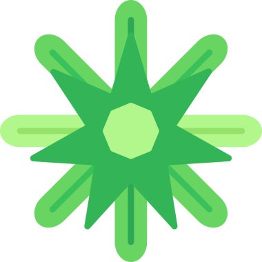 Pediastrum Simplex çiçek vektör çizimi 