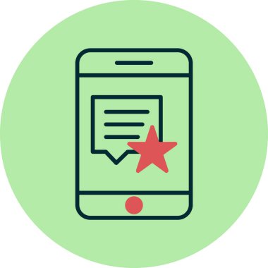 Geri besleme modern simgesinin vektör illüstrasyonu