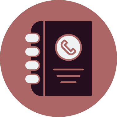 Telefon rehberi vektör illüstrasyonuName 