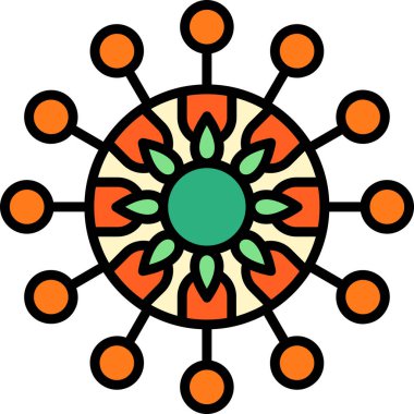 İğnelik Modern Simge, Vektör İllüstrasyonu 