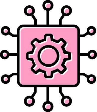 Dijital simge. Web tasarımı için özet çizim vektörü