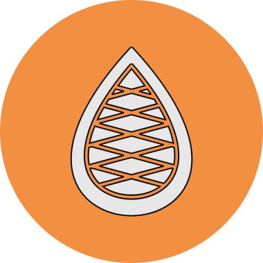 Kıymetli Stone. Web simgesi basit illüstrasyon