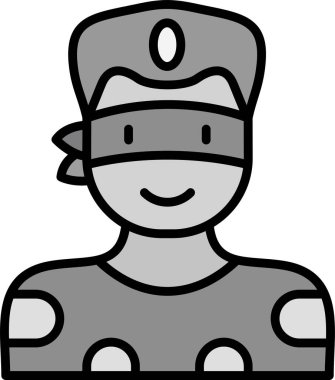 Süper kahraman ağ simgesi, vektör illüstrasyonu