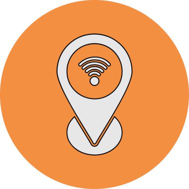 Web haritası iğnesi. Basit resimleme