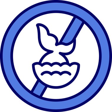 Yüzgeç yok. Web simgesi basit illüstrasyon