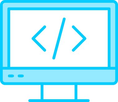 Web Kodlama tasarım vektörü simgesi