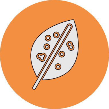 Çin Evergreen yaprak simgesi, vektör 