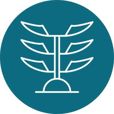 Araucaria 'da. Web simgesi basit illüstrasyon