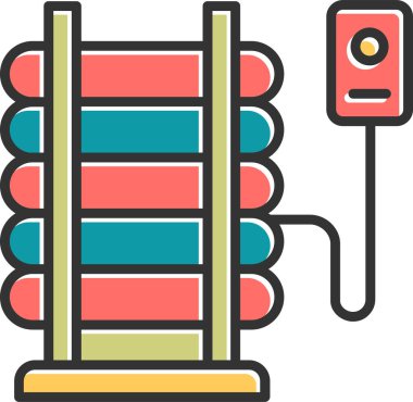 Decubitus Yatağı web simgesi, basit vektör illüstrasyonu