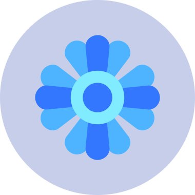 Gaillardia çiçek ikonu vektör çizimi