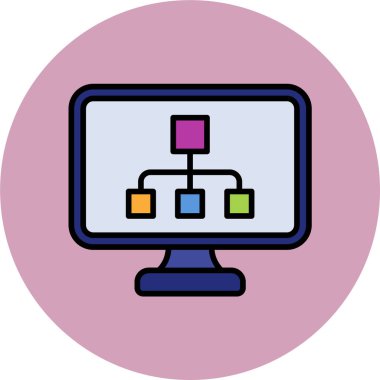 Web Yazılım simgesi, vektör illüstrasyonu