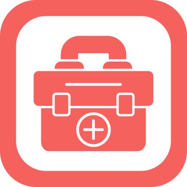 İlk yardım kiti vektör illüstrasyonu