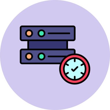 saat, saat, simge vektör illüstrasyonunu izle