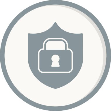 güvenlik simgesi vektör illüstrasyonu  