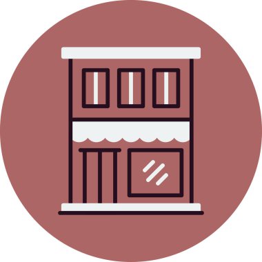 Restoran dairesi simgesi, vektör çizimi 