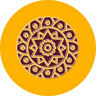 Mandala 'nın temel çizimi, kutsal geometri kavramı