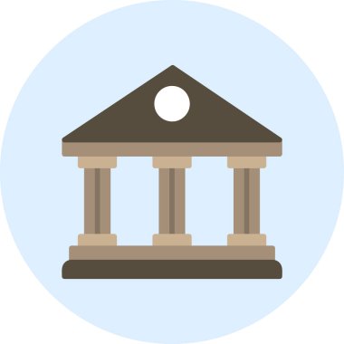 Belediye Binası web simgesi basit tasarım 