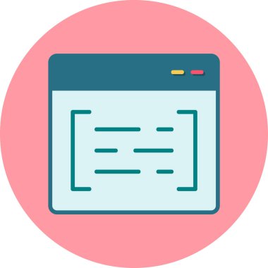 Ara. Web simgesi basit illüstrasyon 