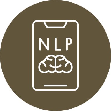 Doğal dil işlemlerinin basit vektör illüstrasyonu, NLP kavramı