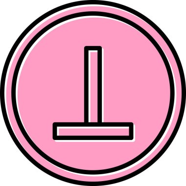 Beyaz arkaplan resimleme ile dikey simge tasarımı