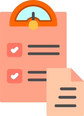 Temel performans göstergelerini temsil etmek için soyut vektör biçiminde basitlikle dizayn edilmiş simge.