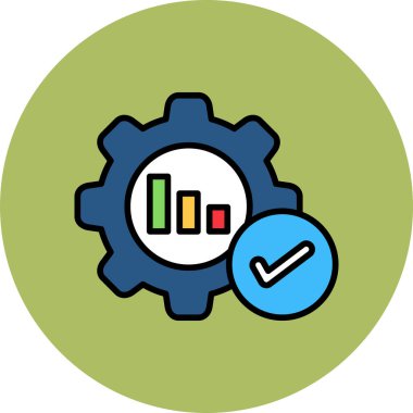 Optimizasyon simgesi vektör illüstrasyonu