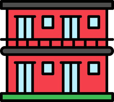 Motel simgesi ana hatlarıyla oluşturuluyor