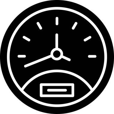 Speedometer web simgesi, vektör illüstrasyonu